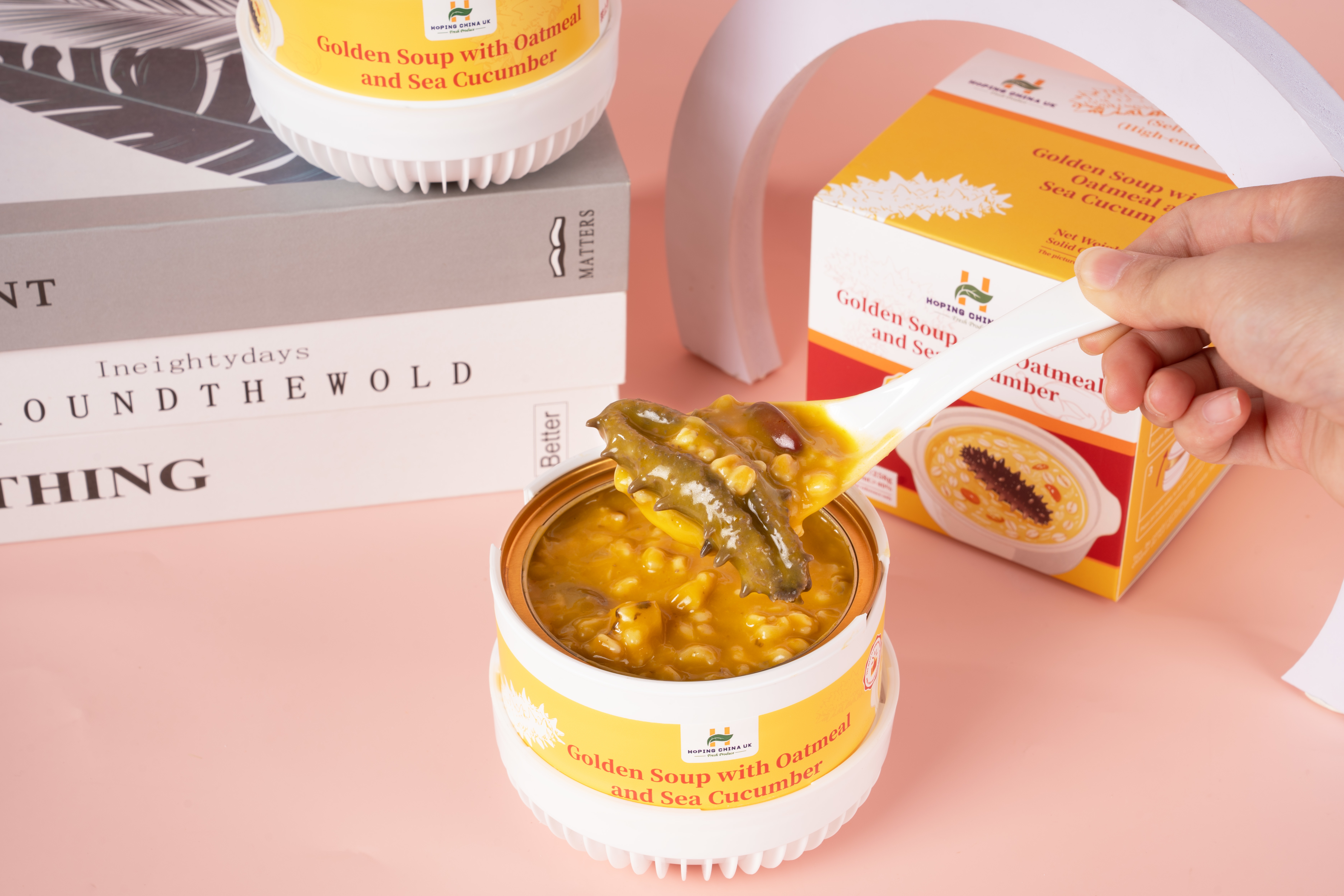 Derniers cas d'entreprise concernant Porcelaine HOPing soupe d'or farine d'avoine concombre de mer bouillie