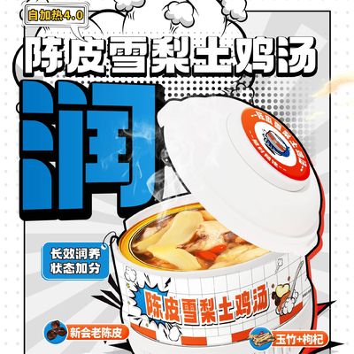 Bon prix Peau de tangerine séchée et soupe de poulet de poire de neige Remède traditionnel à base de plantes pour la santé des poumons Soulagement de la toux et soutien immunitaire en ligne