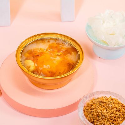 Bon prix Dessert à la résine de gomme de pêche cuite à la noix de châtaignier chinoise Osmanthus avec riz gluant en ligne