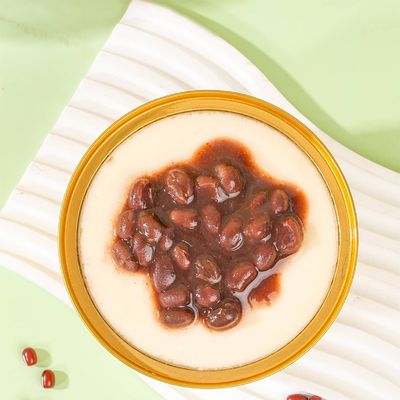 Bon prix Pudding au lait instantané à base d'œufs mélangé avec des haricots rouges en ligne