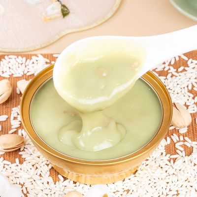Bon prix Crème de riz au pistache pour les personnes âgées, facile à avaler, soignant les aliments, protégeant les maladies cardiovasculaires en ligne