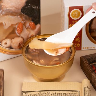 Bon prix Soupe de poulet à base d'herbal instantané améliore l'immunité Aide au sommeil Nutrition familiale Suppléments de santé du foie en ligne