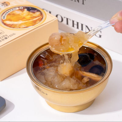 Bon prix Le ginseng frais cuit avec des champignons blancs pleins de colloïdes améliore le sommeil renforce votre corps compléments nutritionnels pour les personnes âgées en ligne