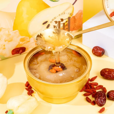 Bon prix Soupe de poire Tremella Collagène prêt à consommer Dessert naturel Faible teneur en sucre Pas de conservateurs en ligne