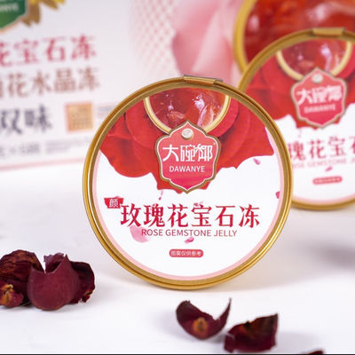 Bon prix Dessert à la gelée de rose à base de plantes 168g Prêt à manger Aliments fonctionnels avec du jus de grenade et de l'eau Le châtaignier soutient la santé quotidienne et l'hydratation à base de plantes Snack nutritif pratique pour le bien-être en ligne
