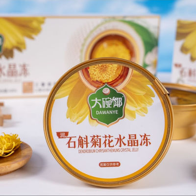 Bon prix Dendrobium à base de plantes Chrysanthème Herbal Jelly 168g Prêt à manger Light Snack fonctionnel Soutient le soulagement du stress et l'équilibre quotidien Étagère stable pour les aliments de bien-être Exportation et OEM en ligne