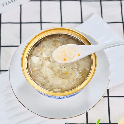 Bon prix Dessert à base de plantes à l'osmanthus et aux trémelles, prêt à consommer, pour nourrir la peau, dessert chinois traditionnel, sans conservateurs en ligne