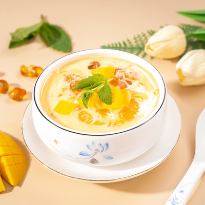 Bon prix Gomme de pêche avec nectar de mangue, sachet en feuille d'aluminium, dessert asiatique prêt à consommer, pour la restauration, vente en gros, OEM ODM Fabricant en ligne
