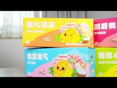 La série de boîtes-cadeaux pour le dessert à la gomme de pêche