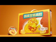 Prêt à manger dessert végétalien Mangue Pomelo Sago avec gomme de pêche Dessert végétalien À base de plantes Nourrissant pour la peau